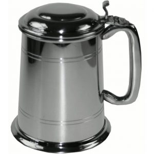 Alternative view of Personalised Pewter Tankard With Lid