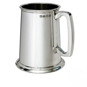 Personalised One Pint Straight Pewter Tankard