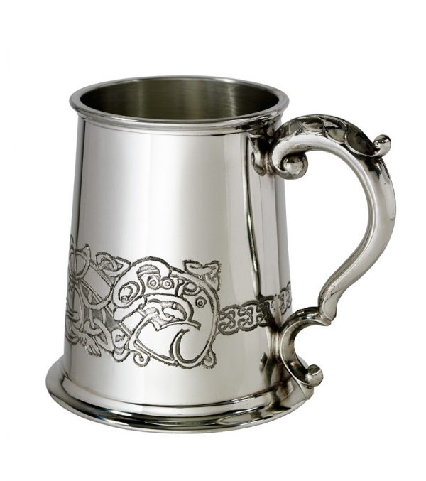 Personalised Classic Celtic Pewter Tankard