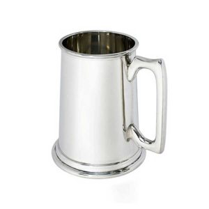 Personalised Two Pint Tankard engraved with text or logo of your choice.