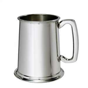 Personalised One Pint Polished Pewter Tankard